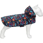 Дождевик-накидка с капюшоном для собак WAUDOG Clothes, рисунок "Бесконечные миры", размер L