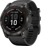 Смарт-часы Garmin Fenix 7X Pro Sapphire Solar Edition Carbon Grey DLC Titanium with Black Band (010-02778-11)