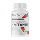 Вітаміні та мінерали OstroVit Magnez Max + Vitamin 60 таблеток