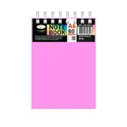 Блокнот А6 В-БП6-80(Pink) 80 листів, пружина зверху
