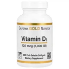 Вітаміни і мінерали California Gold Nutrition Vitamin D3 5000 IU 360 капсул