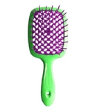 Гребінець для волосся Janeke Superbrush зелений з фіолетовим.