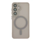 Чохол TPU+PC Magnetic Matte Camera Lens with Magsafe для Samsung Galaxy S24 5G (S921) Grey