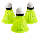 Воланчик для бадмінтону Newt Badminton Shuttlecocks 3 шт жовті пробкові нейлонові NE-BD-007GY