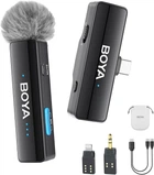 Петличный микрофон BOYA BOYALINK A1 (Type-C + Lightning+TRS 3,5 mm) для iPhone/ Android/видеокамеры jack 3,5 мм профессиональный (50022)
