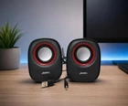Настільні колонки для комп'ютера, акустика 6Вт від USB JEDEL M600 Black