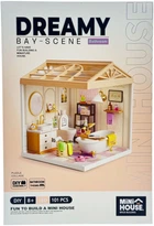 Конструктор-румбокс Mini House Інтер'єр Ванна кімната зі світлом 101 деталь (8009) (6900007616034)