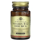 Вітамін В12 Solgar 1000 мкг (Sublingual Vitamin В12 cyanocobalamin) 100 таблеток (SOL-03229)