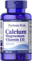 Кальцій Магній Вітамін D, Calcium Magnesium with Vitamin D, Puritan's Pride, 120 каплет (PTP-16154)