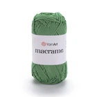 Пряжа поліестер YarnArt Macrame 2 мм 90г блідо-зелена (№173)