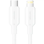 Кабель USB 2.0 Type-C M-Lightning M, 1.0 м, PD 27W, PVC, білий Vention