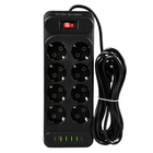 Подовжувач мережевий UA Power F34U, 8 розеток, 4USB, 2Type-C, 6 м, чорний
