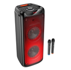 Акустика-караоке HOCO Flame light BT speaker DS53 |BT5.0, TWS, TF/USB/AUX, 40Wx2 (120W Max), 3H, 2mic, remorte| Black