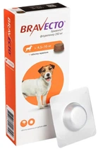 Протипаразитарна жувальна таблетка ''Bravecto'' від бліх і кліщів для собак вагою 4,5-10 кг (1 табл) MSD