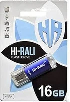Флеш пам'ять/флеш накопичувач USB 16GB Hi-Rali Rocket синій