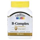 Комплекс витаміну B 21st Century B-Complex plus Vitamin C, 100 таблеток