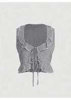Блуза SHEIN L Чорно-білий sz2401101971371399