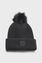Жіноча чорна шапка Halftime Ribbed Pom-BLK Under Armour OSFM 1373098-001