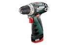 Акумуляторний дриль-шуруповерт Metabo PowerMaxx BS Basic (600984000) + 2АКБ Li-Power (12 В / 2.0 А-год) +ЗУ
