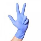 Одноразові рукавички нітрилові нестерильні без пудри Medicare 100 шт в упаковці Розмір M Фіолетові - изображение 2