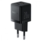 МЗП Baseus Palm Fast Charger Type-C+USB 20W black