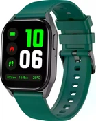 Смарт-годинник з Bluetooth-дзвінками та великим дисплеєм Canyon Chatter SW-58, моніторинг активності та сну, пульсометр, сповіщення, захист від вологи, тривала автономна робота, чорно-зелений