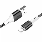 Кабель USB Lightning 2.4A 1м Черный Силикон Borofone BX79