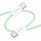 Кабель USB Type-C 60W 1м зелений для швидкого заряджання та передачі даних Hoco X104