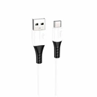 Кабель USB Type-C 1м 3А білий Hoco X82 для швидкого заряджання та передачі даних