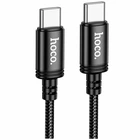 Кабель USB Type-C to Type-C 60W 2м черный для зарядки и передачи данных Hoco X89