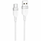 Кабель USB Type-C 3A 1м силіконовий білий Hoco X109 для заряджання та передачі даних