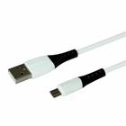 Кабель USB Hoco X82 Micro 1м 2.4А белый для зарядки и передачи данных из силикона и пластика