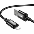Кабель USB Lightning 2.4A 1м для зарядки и синхронизации черный Hoco X89 Wind