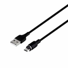 Кабель USB Hoco X52 Sereno Micro 1м 2.4А чорний магнітний для заряджання пристроїв