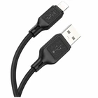 Кабель USB Hoco X90 Lightning 2.4A 1м черный силиконовый для зарядки и передачи данных