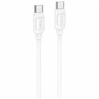 Кабель USB Type-C to Type-C 60W 1м 3A білий Hoco X115 для швидкого заряджання та передачі даних