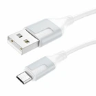 Кабель USB Micro-USB 2.4A 100см белый Borofone BX101 для зарядки и передачи данных из ABS пластика
