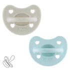 Пустышка Chicco PhysioForma Luxe, силикон, 6-16 мес., 2 шт., цвет голубой (73033.32.00)