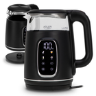 Чайник з регулятором температури Adler AD 1305 BS black silver 1,7L LED 40–100°C