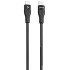 Кабель Proove Soft Silicone Type-C to Lightning (CCSO27002101), 27W, 3A, 1м, 480 Мбит/c, soft-touch, с застежкой, черный