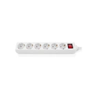 Мережевий фільтр живлення REAL-EL RS-6 Protect M 1.8m, white (EL122300031)