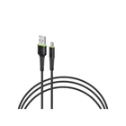 Дата кабель USB 2.0 AM to Micro 5P 0.2m CBFLEXM0 black Intaleo (1283126487422)