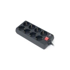 Мережевий фільтр живлення REAL-EL RS-8 Protect 5m, black (EL122300024)