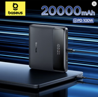 Power Bank Baseus 20000mAh 100W PD быстрая зарядка | USB-C + 2 USB-A, портативный аккумулятор для ноутбука MacBook, iPhone, Samsun