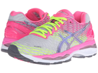 Asics women's gel-nimbus 18 shoe - silver/titanium/hot pink best sale