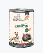 Вологий корм для кішок Baskerville FOS Holistic Індичка та кролик 400 г
