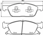 Колодки гальмові BREMBO P24188 Ford Galaxy, S-Max; Ford USA Edge F2GZ2001C, F2GZ2001A, F2GC2001CB
