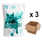 Наполнитель силикагелевый для кошачьих туалетов SuperCat 3 пачки по 5,2 литра
