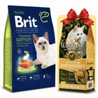 Сухой корм для кошек Brit Premium by Nature Cat Sterilized Salmon с лососем