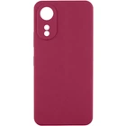 Чехол TPU GETMAN Liquid Silk Full Camera для Oppo A60 4G Бордовый / Marsala